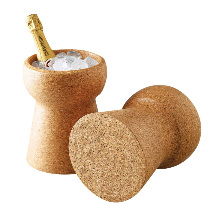 Champagneprop vinkøler i kork til vin eller