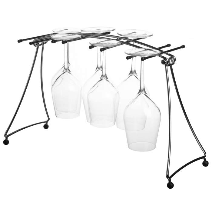 L'Atelier du Vin - Drying rack - Holder - 8 glasses - Cleaning of glasses  and carafes - Wineandbarrels A/S