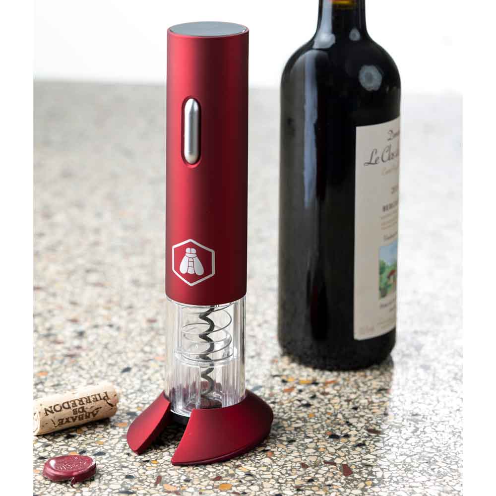 Red LP Electric Wine Bottle Opener 