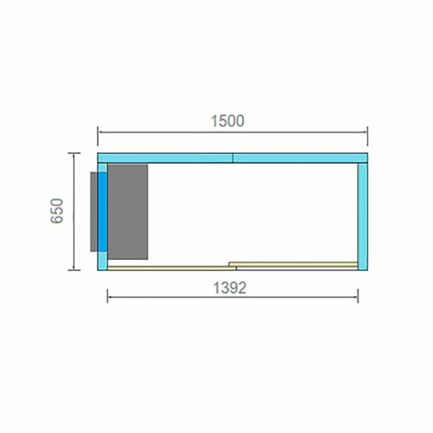 Thermocold - Komplet vinrum med skydeglasdr