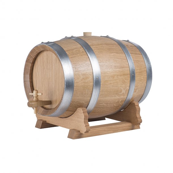 10 liter French oak wine barrel