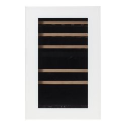 DEMO - Pevino Push Open 42 flasker - 2 zoner - Hvid glasfront - Integrerbart 