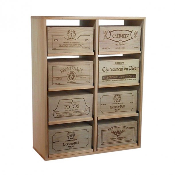 Winerex ESTELA - til 8 vinkasser (6-styks kasser)