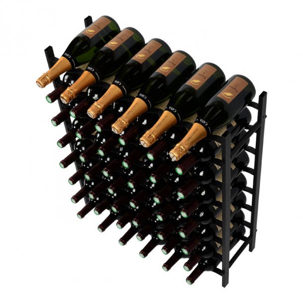 Fina - 48 flasker - Sort metal