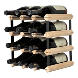 Mensolas Wine Racks Wine rack for 12 bottles made in pine wood Wine storage rack fits bottle sizes up to 750 ml. 