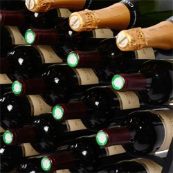 Fina - 24 flasker - Sort metal