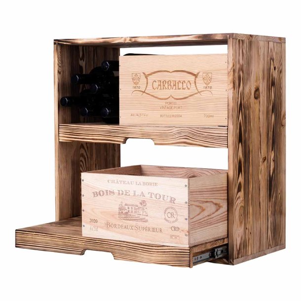 Caverack - PERNO - To udtrkshylder - Brndt fyrretr