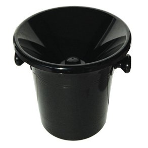 Spytspand sort akryl med lg