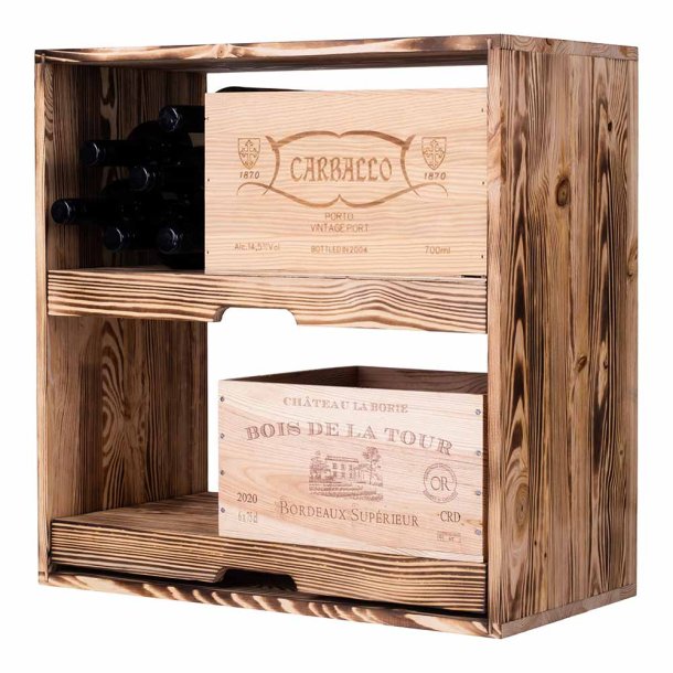 Caverack - PERNO - To udtrkshylder - Brndt fyrretr