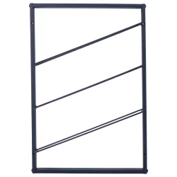 Mona - Vgmonteret vinreol i sort metal - 3 flasker