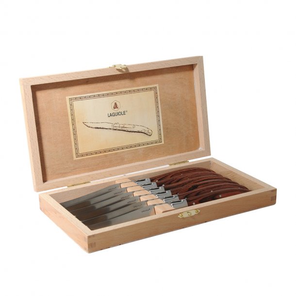 Laguiole - Steakknive - Pakka Wood - 6 stk.
