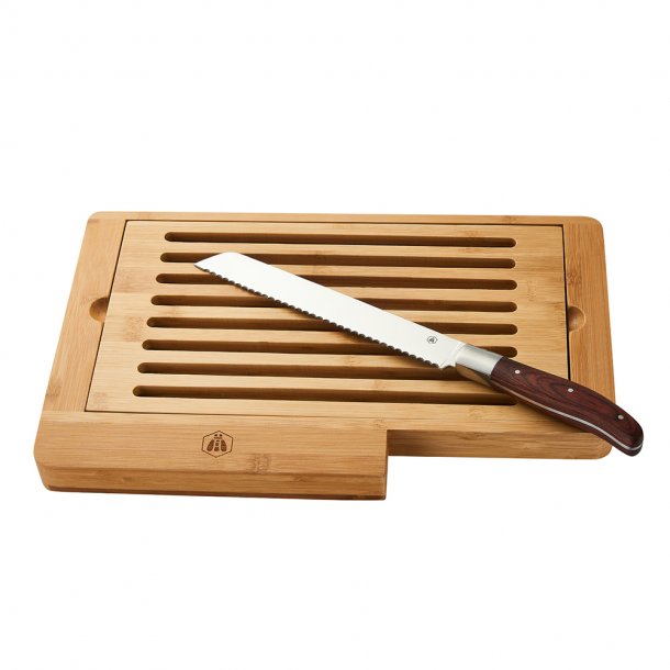 Laguiole - Cutting board and bread knife - Bamboo