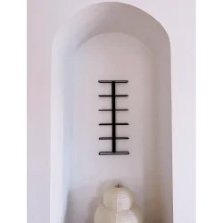 Dante - Vgmonteret vinreol i sort metal - 6 flasker