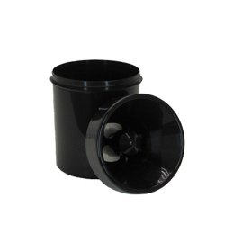 Spytspand til 1 person - sort plastik