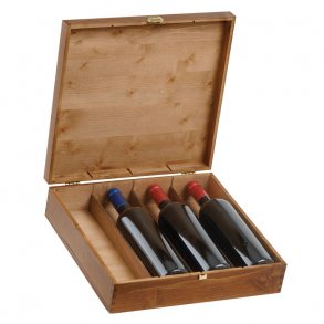 Trkasse i birk - til 4 Flasker