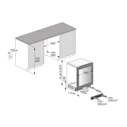 ASKO WCN15842G - 44 flasker - 1 zone 