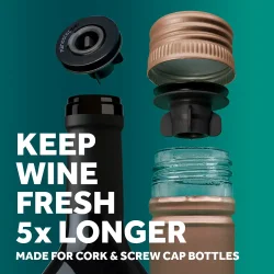 Airtender - Vakuumpumpe med 6 nano vakuumpropper i gaveske