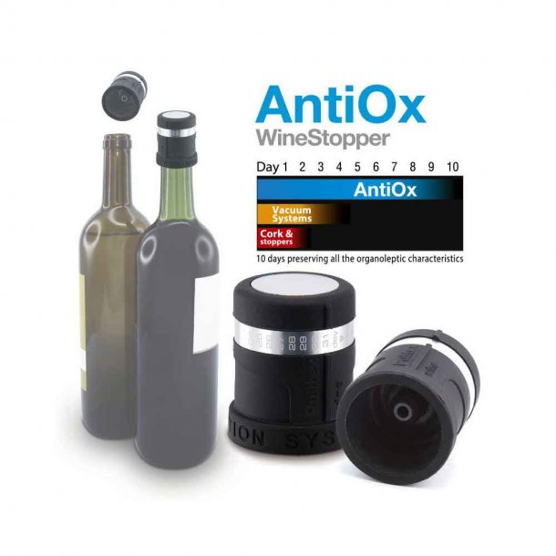 Pulltex - AntiOx - Wine Stopper - Sort