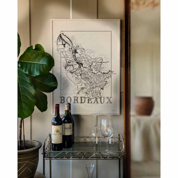 Vinplakat - Bordeaux (50x70cm)