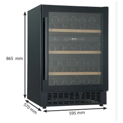 Cavecool Affection Jargon - Essential Edition - 46 bottles - 2 zones - Black