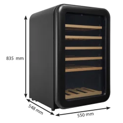 Cavecool Retro Apatite - 49 bottles - Single zone - Black