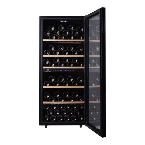 Cavecool Chill Sapphire - 102 bottles - Dual zone - Black