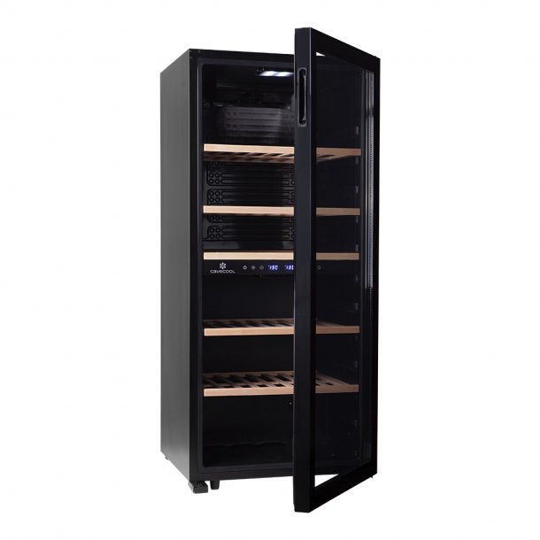 Cavecool Chill Sapphire - 102 bottles - Dual zone - Black
