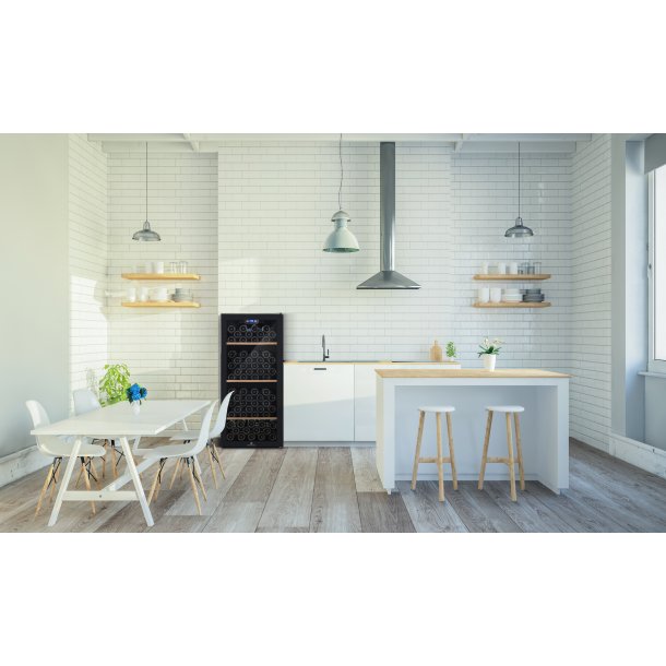 Cavecool Chill Sapphire - 122 bottles - Single zone - Black