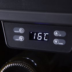 Cavecool Chill Sapphire - 122 bottles - Single zone - Black