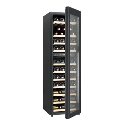 Cavecool Raw Quartz - 44 bottles - Dual zone - Black