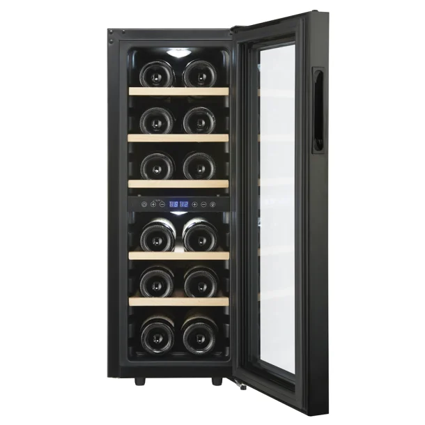 Cavecool Joy Larimar - 12 bottles - Dual zone - Black