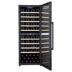 Cavecool Raw Zircon - 77 bottles - 2 zones - Black