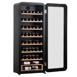 Cavecool Retro Halite -  76 bottles - Single zone - Black