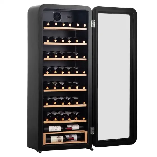 Cavecool Retro Halite -  76 bottles - Single zone - Black