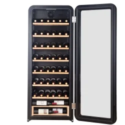 Cavecool Retro Halite -  76 bottles - Single zone - Black