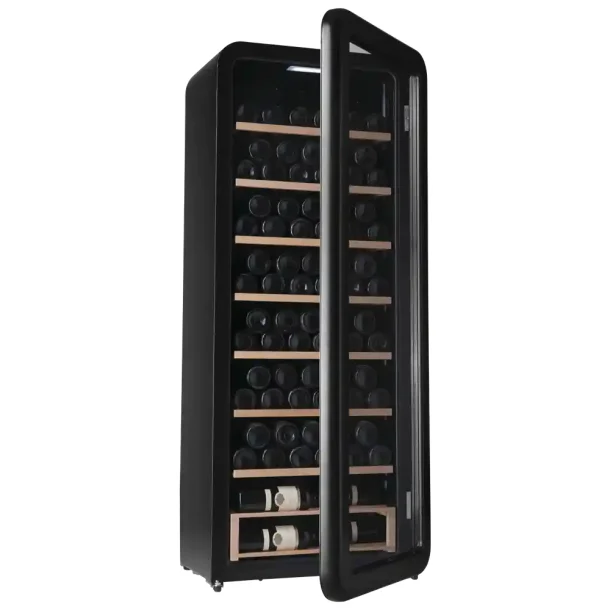 Cavecool Retro Halite -  76 bottles - Single zone - Black