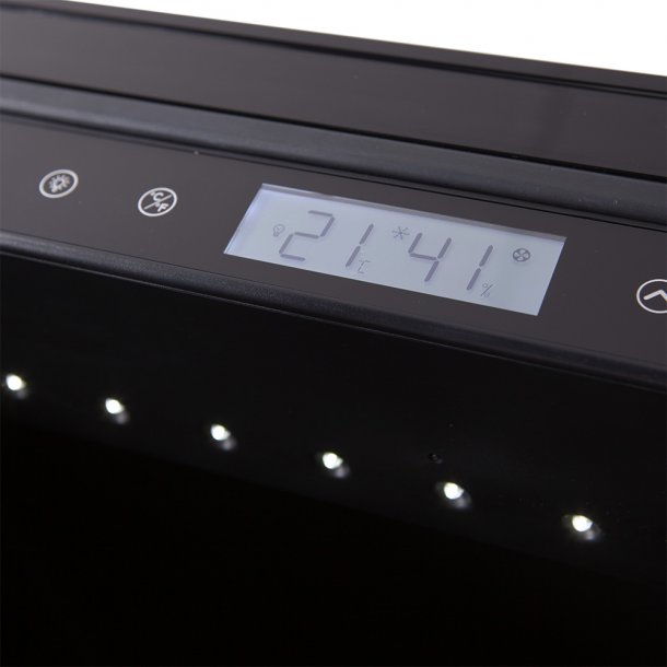 Cavecool Passion Mica - 248 bottles - 1 zone -  Black solid door