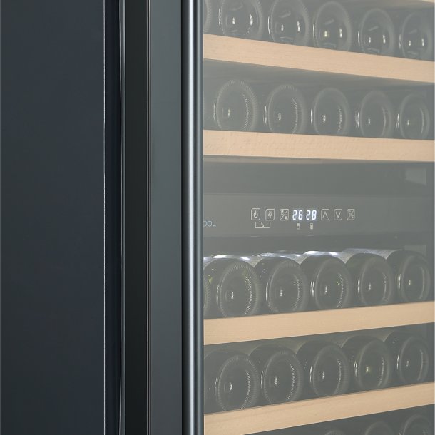 Cavecool Affection Onyx - 171 bottles - Dual zone - Black