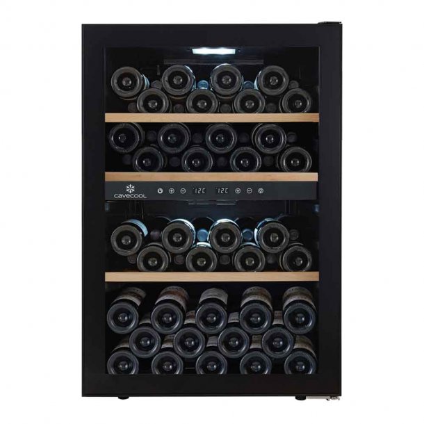 Cavecool Chill Topaz - 62 bottles - Dual zone - Black