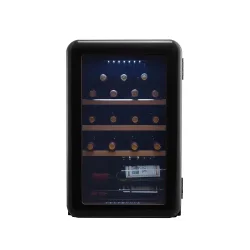 Cavecool Retro Obsidian - 19 bottles - Single zone - Black