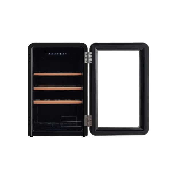 Cavecool Retro Obsidian - 19 bottles - Single zone - Black