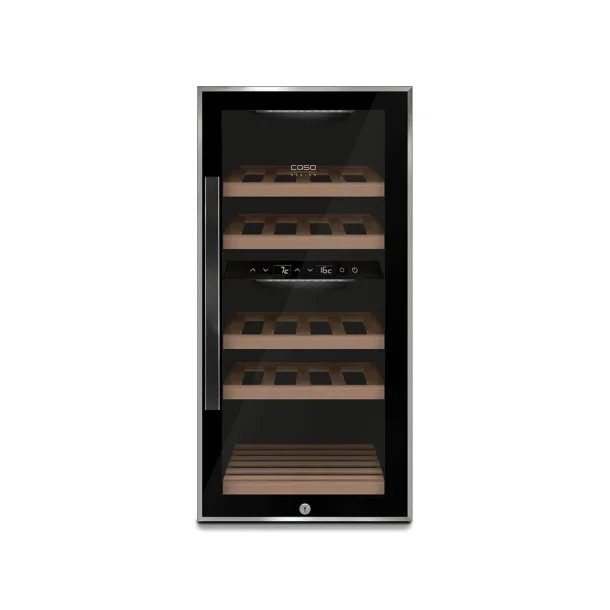Caso WineClassic 24 - Sort - CS642 - 2 zoner - 24 flasker