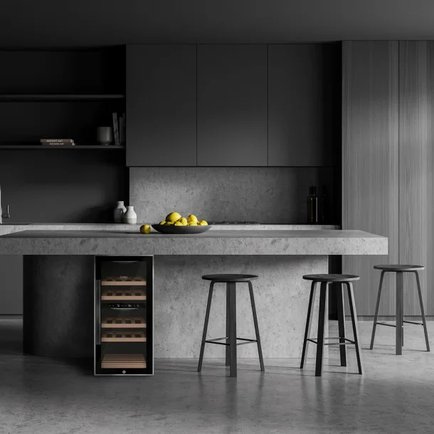 Caso WineClassic 24 - Sort - CS642 - 2 zoner - 24 flasker