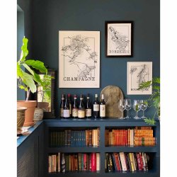 Vinplakat  - Bourgogne (50x70cm)