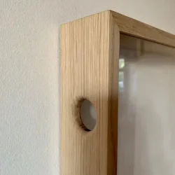 Corkframe - ramme til vinpropper - egetr - med bagplade 