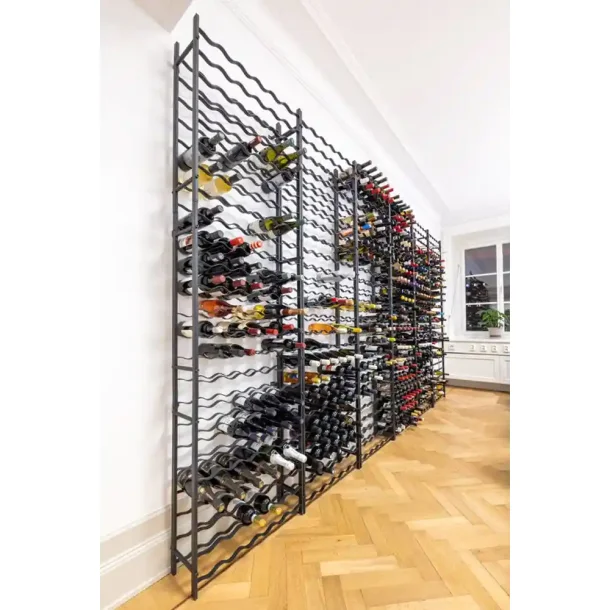 Fina - 60 flasker - Sort metal