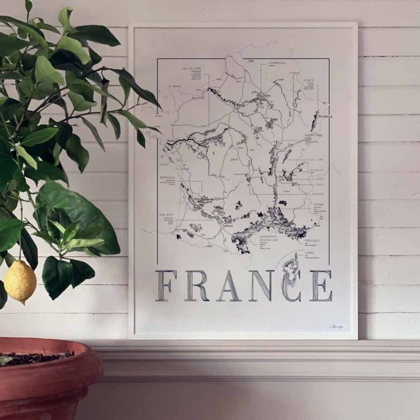 Vinplakat - France (50x70cm)