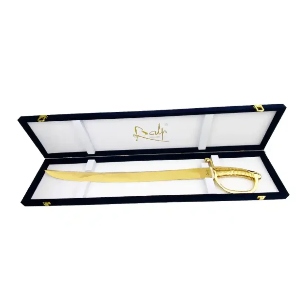 French champagne sabre plated in 24K gold