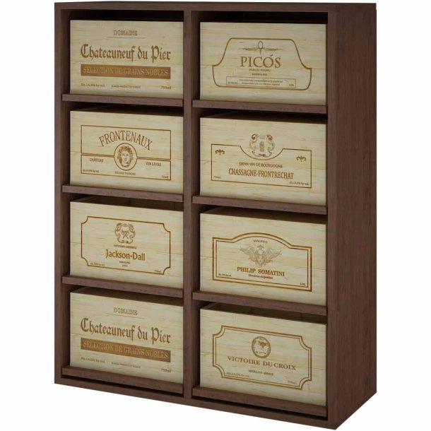 Winerex ESTELA - til 8 vinkasser (6-styks kasser)