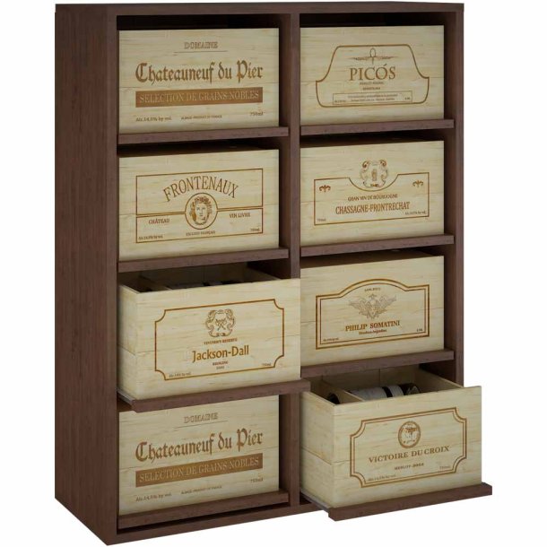 Winerex ESTELA - til 8 vinkasser (6-styks kasser)